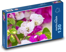 Różowe kwiaty - kwiaty Puzzle 130 elementów - 28,7x20 cm