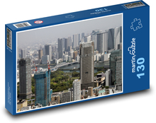 Tokio - Japonsko, mrakodrapy Puzzle 130 dielikov - 28,7 x 20 cm 