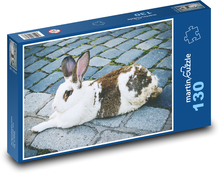 Králik - domáce zviera Puzzle 130 dielikov - 28,7 x 20 cm 