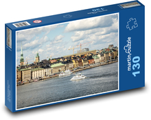 Mesto pri rieke Puzzle 130 dielikov - 28,7 x 20 cm 