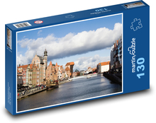 Danzig - Polen, Kanal Puzzle 130 Teile - 28,7x20 cm