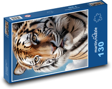 Tiger - mačka Puzzle 130 dielikov - 28,7 x 20 cm 