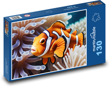 In Korallen treibender Clown Puzzle 130 Teile - 28,7x20 cm
