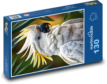 White cockatoo - a beautiful bird Puzzle 130 pieces - 28.7 x 20 cm 