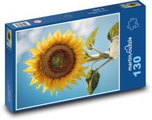 Žltá slnečnica - letný kvet Puzzle 130 dielikov - 28,7 x 20 cm 