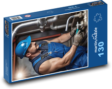 Male - installer, repairman Puzzle 130 pieces - 28.7 x 20 cm 