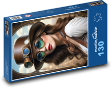 Weiblich - Steampunk Puzzle 130 Teile - 28,7x20 cm