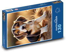 Šteniatko bígla Puzzle 130 dielikov - 28,7 x 20 cm 