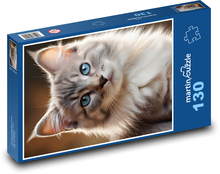 Kitten with blue eyes Puzzle 130 pieces - 28.7 x 20 cm 