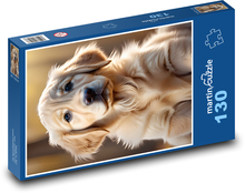 Štěně zlatého retrievera  Puzzle 130 dílků - 28,7 x 20 cm