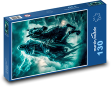 Schnitter zu Pferd Puzzle 130 Teile - 28,7x20 cm