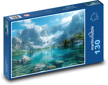 Jezioro na łonie natury Puzzle 130 elementów - 28,7x20 cm