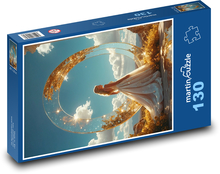 Kobieta w pięknej sukience Puzzle 130 elementów - 28,7x20 cm