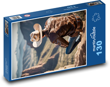 Cowboy in der Natur Puzzle 130 Teile - 28,7x20 cm
