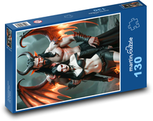 Muž diabol so ženou Puzzle 130 dielikov - 28,7 x 20 cm 
