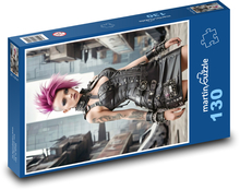 Extravagante Frau Puzzle 130 Teile - 28,7x20 cm