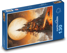 Hora při svitu měsíce Puzzle 130 dílků - 28,7 x 20 cm