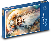 Starý muž s vousy Puzzle 130 dílků - 28,7 x 20 cm