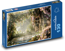 Zahrada - květiny Puzzle 130 dílků - 28,7 x 20 cm