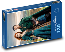 Muž - žena, bojovník Puzzle 130 dielikov - 28,7 x 20 cm 