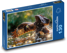 Jestřáb - sokol, pták nad vodou Puzzle 130 dílků - 28,7 x 20 cm