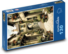 Blumen auf der Straße in der Stadt Puzzle 130 Teile - 28,7x20 cm