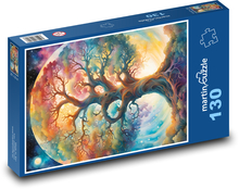 Colorful Space Tree Puzzle 130 pieces - 28.7 x 20 cm 