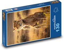 Gepard na savaně Puzzle 130 dílků - 28,7 x 20 cm