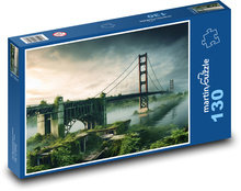 Starý most cez rieku Puzzle 130 dielikov - 28,7 x 20 cm