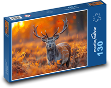 Jelen s velmými parohy Puzzle 130 dílků - 28,7 x 20 cm