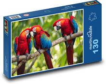 Parrots ara in a tree Puzzle 130 pieces - 28.7 x 20 cm 