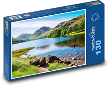 Národní park Cumbria - jezero, Anglie Puzzle 130 dílků - 28,7 x 20 cm