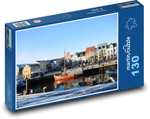 Husum - přístav, město Puzzle 130 - 28,7x20 cm