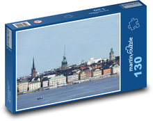 Stockholm - Sweden, lake Puzzle 130 pieces - 28.7 x 20 cm 