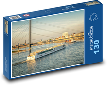 Loď na řece Rýn Puzzle 130 dílků - 28,7 x 20 cm