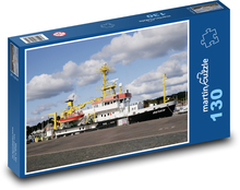 Velká nákladní loď Puzzle 130 dílků - 28,7 x 20 cm