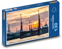 Hamburg - přístav, moře Puzzle 130 dílků - 28,7 x 20 cm
