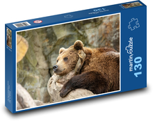 Medvěd grizzly Puzzle 130 dílků - 28,7 x 20 cm