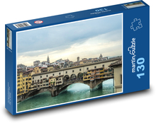 Ponte vecchio - Florencie, Itálie Puzzle 130 - 28,7x20 cm