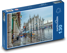 Dome Square - Mediolan, Włochy Puzzle 130 elementów - 28,7x20 cm