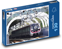 Hong Kong - Čína, vlak  Puzzle 130 dílků - 28,7 x 20 cm