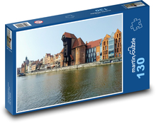 Riverfront buildings Puzzle 130 pieces - 28.7 x 20 cm 