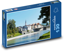 Most - rieka Isar Puzzle 130 dielikov - 28,7 x 20 cm 