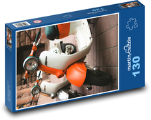 Motocykl retro Puzzle 130 elementów - 28,7x20 cm