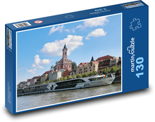 Kostol - výletná loď Puzzle 130 dielikov - 28,7 x 20 cm 