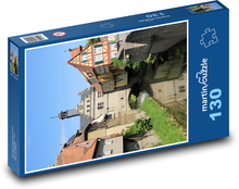 Panoráma mesta - domy Puzzle 130 dielikov - 28,7 x 20 cm 