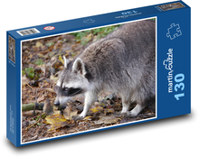 Raccoon Futtersuche Puzzle 130 Teile - 28,7x20 cm