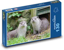 Vydra říční Puzzle 130 dílků - 28,7 x 20 cm