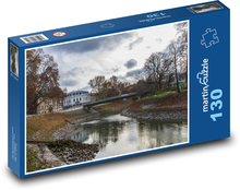 Rzeka - Most Puzzle 130 elementów - 28,7x20 cm