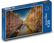 Speicherstadt - Hamburg, Germany Puzzle 130 pieces - 28.7 x 20 cm 